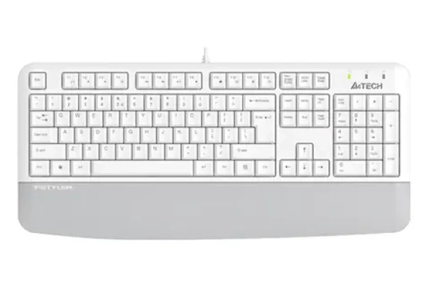 A4Tech FK20 biela / Drôtová klávesnica / membránová / USB / CZ+US layout (FK20-WH)