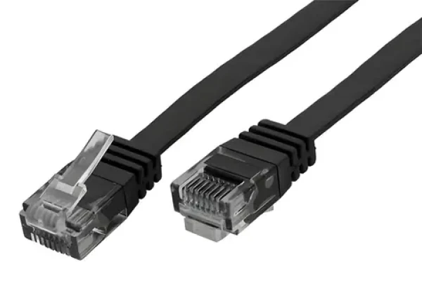 OEM UTP Cat6 plochý čierna / Patch kábel / 3M (21.99.0963)