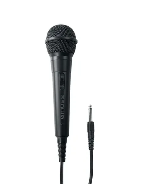 Muse MC-20 B čierna / Smerový mikrofón / 6.3mm jack / 3M / dopredaj (MC-20B)