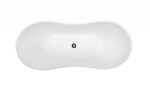 BESCO - Voľne stojaca vaňa VIYA biela - Rozmer vane - 170 × 72 cm VANAND17W