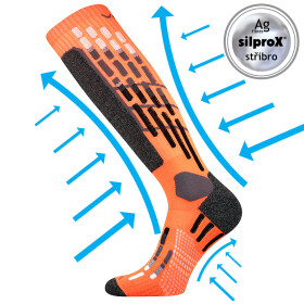 VOXX kompresné ponožky Vxpres neon orange 1 pár 39-42 110599