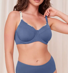 Dámske plavky Summer Allure W sd 01 blue/ecru - Triumph 38G