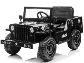 Mamido Detský elektrický jeep Willys Star 4x4 čierny