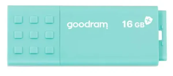 Goodram UME3 CARE USB 3.0 16GB zelená / Flash disk / USB-A 3.0 / čítanie: 60MBs / zápis: 20MBs (UME3-0160CRR11)