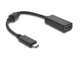 DeLock USB-C (M) - HDMI (M) 15cm čierna / Kábel / DP Alt Mód / 8K / 60Hz (61085)