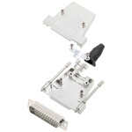 Encitech DTSL25-LJSRG-T-DBP-W-K 6355-8040-03 sada D-SUB kolíkové lišty 180 ° Pólov: 25 spájkovaný 1 ks; 6355-8040-03