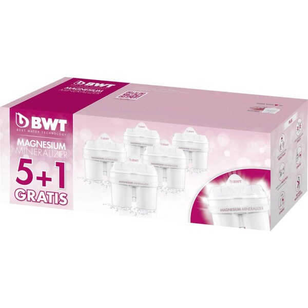 BWT Gourmet Edition Mg2+ (longlife), 5 + 1 Pack 0814135 filtračná vložka biela; 0814135 - BWT Longlife Mg2+ 6 ks