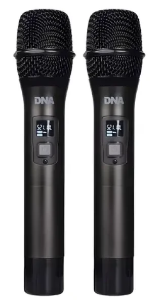 DNA Professional FU Dual Vocal / Bezdrôtový mikrofónny systém / 2x ručný mikrofón / UHF prijímač / 2x AA batérie (5907780140153)