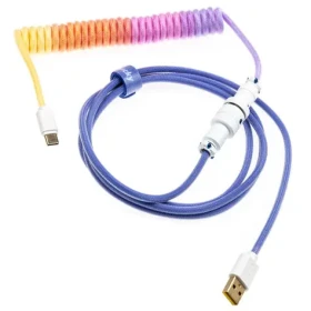 Ducky Premicord Afterglow Coiled Cable / USB-C - USB-A / 1.8m (DACOC2-AFT1)