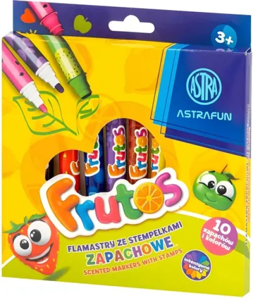 ASTRA Frutos / Voňavý fix s pečiatkou / ovocná vôňa / dvojitý hrot / 10 ks (314024003)