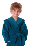 Detský župan Tampa s kapucňou 9149 petrol - Vestis dětské č.152