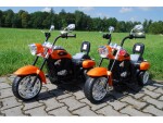 Mamido Detská elektrická motorka Chopper oranžová