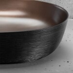REA - Keramické umývadlo na dosku CLEO 61 Copper Bush / Black REA-U6383