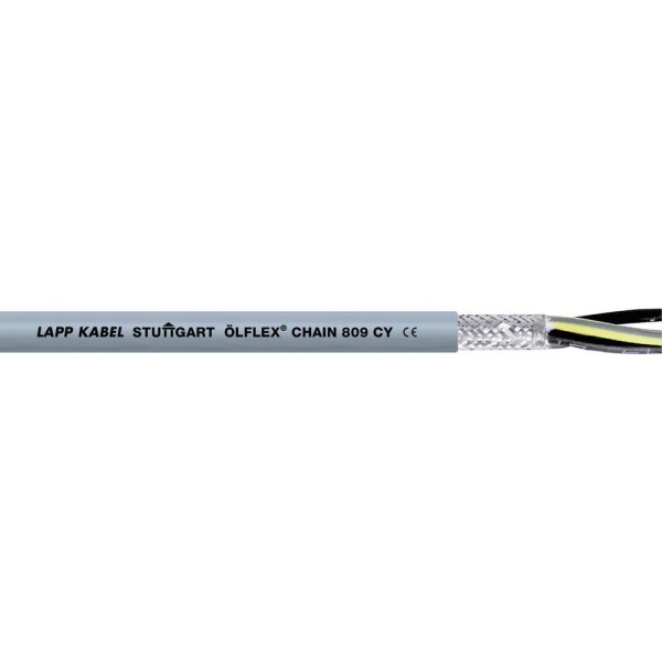 LAPP 1026788/100 vedenie ťažnej reťaze ÖLFLEX® CHAIN 809 CY 4 G 4 mm² sivá 100 m; 1026788/100