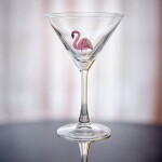 Bloomingville Pohár na koktejl Misa Flamingo 170 ml