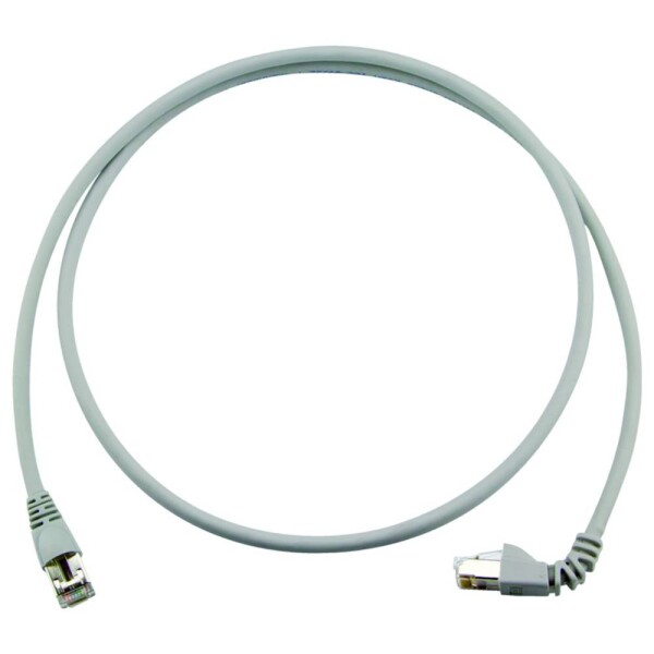 Telegärtner 100008502 RJ45 sieťové káble, prepojovacie káble CAT 6A S/FTP 3.0 m sivá samozhášavý, s priechodkou chrániacou proti zlomeniu 1 ks; 100008502
