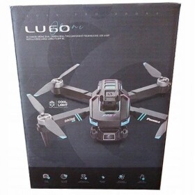 LeanToys Dron LU60 Podwójna Kamera HD Światła LED Aplikacja Čierny