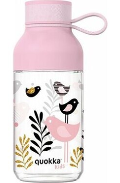 Quokka Ice Kids with strap 430ml Birds / Fľaša na vodu / pútko / tritan (8412497401529)