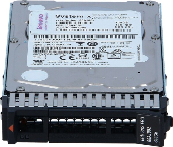 Lenovo 300GB 2.5'' SAS-2 (6Gb/s) (00AJ082)