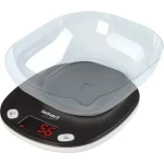Lamart Pezo Kuchynská váha s miskou čierna / LCD display / max 5000g / 2x AAA / plast (8590669335732)