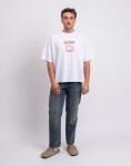 Monkey Studios Tričko Have The Day You Deserve? white/red L