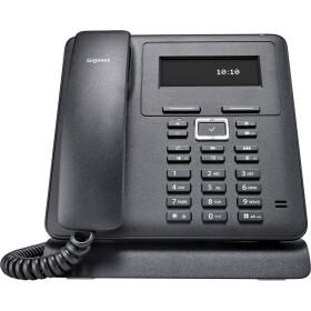 Gigaset Pro Maxwell Basic šnúrový telefón, VoIP handsfree, konektor na slúchadlá podsvietený displej čierna; S30853-H4002-R101
