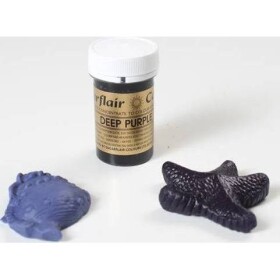 Gélová farba Sugarflair (25 g) Deep Purple 3027 tortám - Sugarflair - Sugarflair