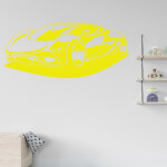 Veselá Stena Samolepka Auto budúcnosti Farba: fialová, Veľkosť: 60 x 27 cm