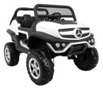 Mamido Detské elektrické auto Buggy 4x4 Mercedes-Benz Unimog biele