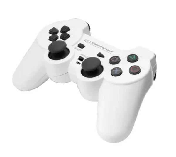 Esperanza EGG107W Trooper biela / gamepad / vibračný systém / USB 2.0 / pre PC a PS3 (EGG107W)