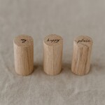 Eulenschnitt Drevené háčiky Oak Wood My Happy Place - set 3 ks