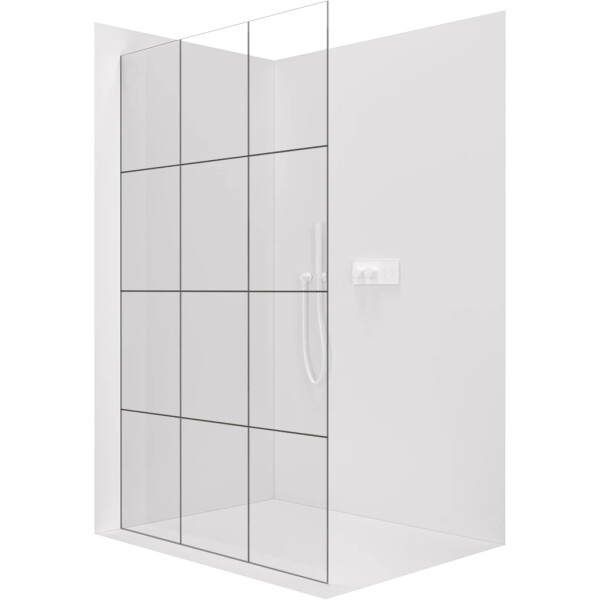 CERANO - Sprchová zástena Walk-in Crystal Ľ/P - 8 mm - bezvzperový systém - biela matná, industriálne sklo - 160x200 CER-8050BD6684