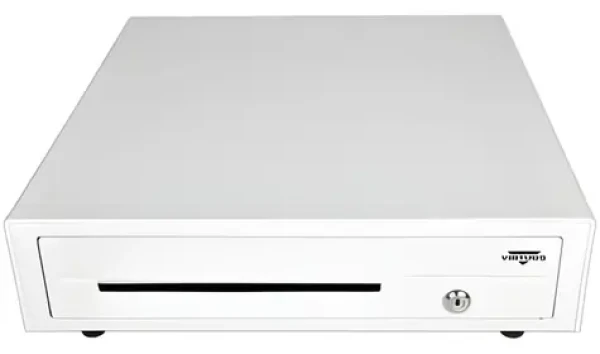 Virtuos C420D biela / Pokladničná zásuvka / s káblom / kovové držiaky / 9-24V (EKN0118)