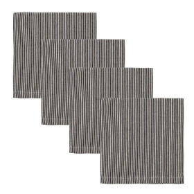 House Doctor Bavlnené obrúsky Block 40 x 40 cm – set 4 ks