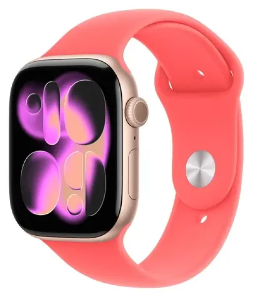 Apple Watch Sport Band 46mm Bright Guava S/M / Športový remienok / Fluoroelastomer / Pre Apple Watch 44/45/46/49 mm (MHYH4ZM/A)