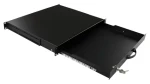 Lanview 19" 1U výsuvná polica pre klávesnicu / Police do racku / 1U / hĺbka 40 cm (RAD100BL)