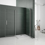 H K - Sprchovací kút SOLO D1 R808, 80x80x185 s dvoma jednokrídlovými dverami, rohový vstup SE-SOLOD1R808