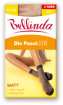 Dámske hodvábne ponožky DIE PASST 20 DEN SOCKS 2 PACK - BELLINDA UNI černá