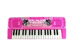 Mamido Mamido Výhodná sada Detský kozmetický kufrík + Veľký keyboard s mikrofónom ružový 37 kláves