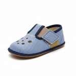 Chlapčenské papuče Barefoot Pegres BF03 textilné - modré - 22