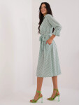 Dámske šaty LK SK 509673.13 bielo-zelené - FPrice L/XL