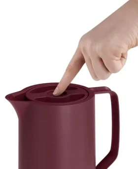 Emsa Motiva 1 l bordová / Vákuová kanvica (termoska) / Quick Press (106956)