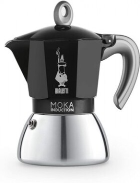 Bialetti Moka Induction kanvička na 4 šálky čierna 150 ml / dopredaj (0006934)