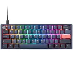 Ducky One 3 Mini Cherry MX-Blue modrá / herná klávesnica / podsvietená / mechanická / drôtová USB-C / US (DKON2161ST-CUSPDCOVVVC2)