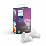 Philips Hue White žiarovka WACA GU10 5.7W / 350lm / 2000K-6500K / 16.mil.farebný / 2ks (SKL000321019)