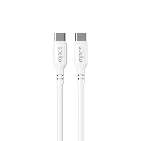 Spello kábel USB-C na USB-C 1m biela (9915101100175)