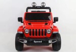 Mamido Mamido Elektrické autíčko SPEED 4x4 červené | 180W | EVA | LED | 2,4 Ghz | ECO koža | 12V7Ah