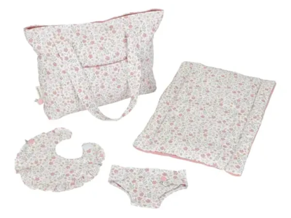 Little Dutch Prebaľovacia taška pre bábiky Soft Flowers