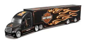 Maisto Harley-Davidson Haulers s plameňmi čierna