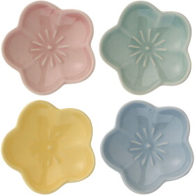 Ib Laursen Kameninová mištička Flower mini Ø 7,5 cm žltá